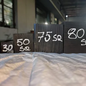 Square Rubber Cords of various sizes
