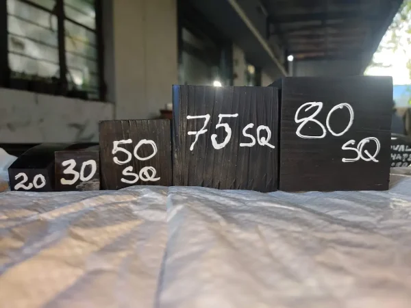 Square Rubber Cords of various sizes